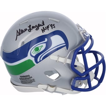 Steve Largent Seattle Seahawks Autographed Riddell 1983-2001 Throwback Speed Mini Helmet with "HOF 95" Inscription
