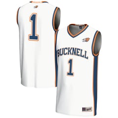 Unisex GameDay Greats #1 White Bucknell Bison Lightweight Basketball Jersey