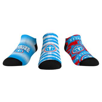 Unisex Rock Em Tennessee Titans Make Some Noise Three-Pack Low-Cut Socks Set