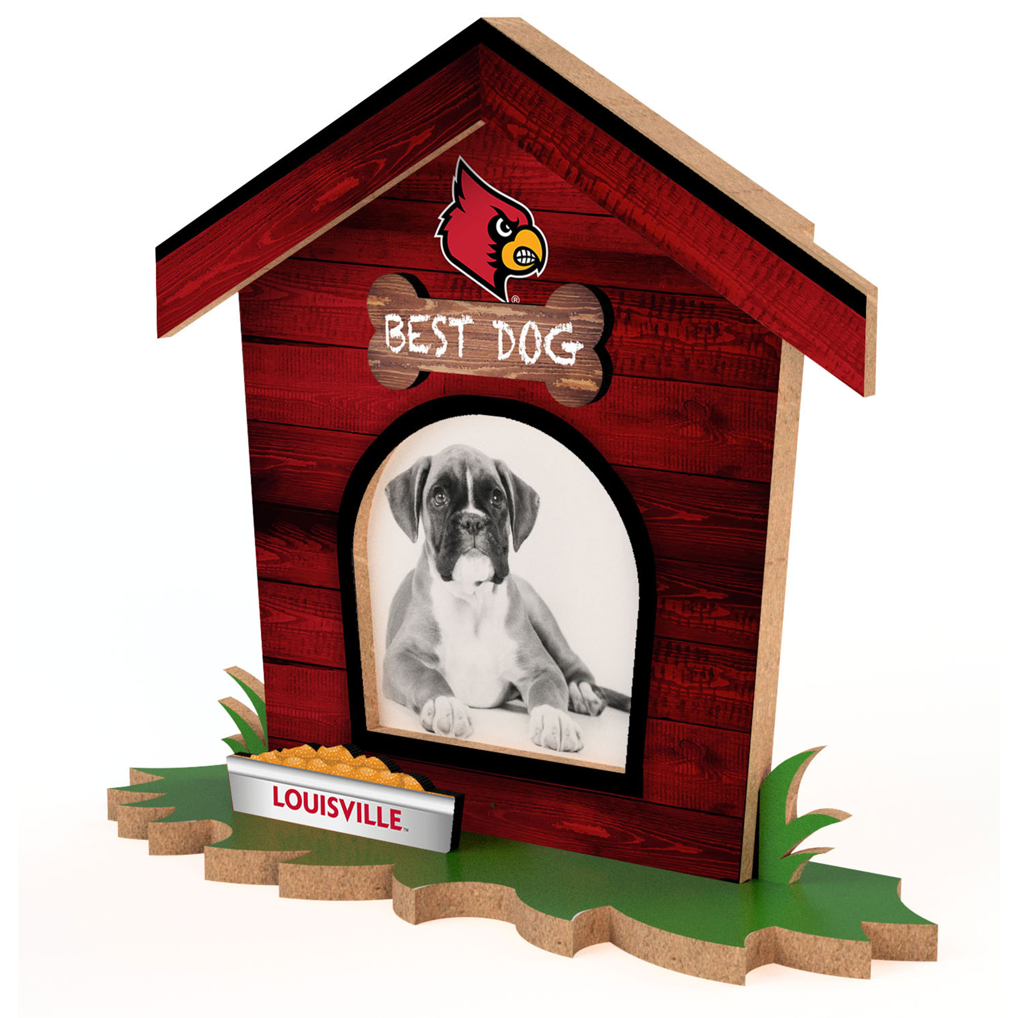 Louisville Cardinals Dog House Photo Frame