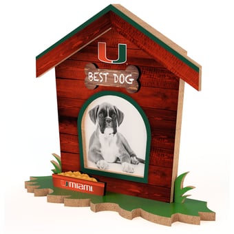 Miami Hurricanes Dog House Photo Frame