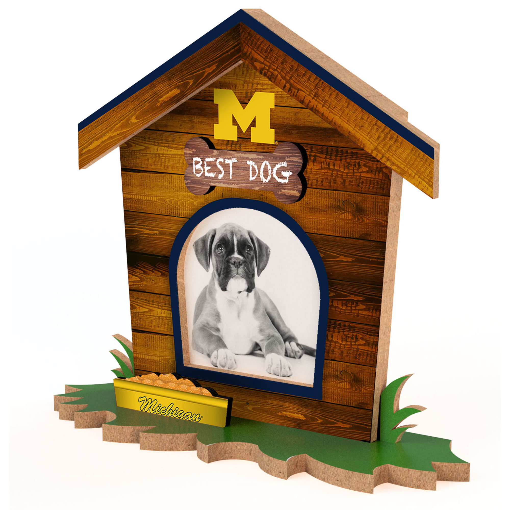 Michigan Wolverines Dog House Photo Frame