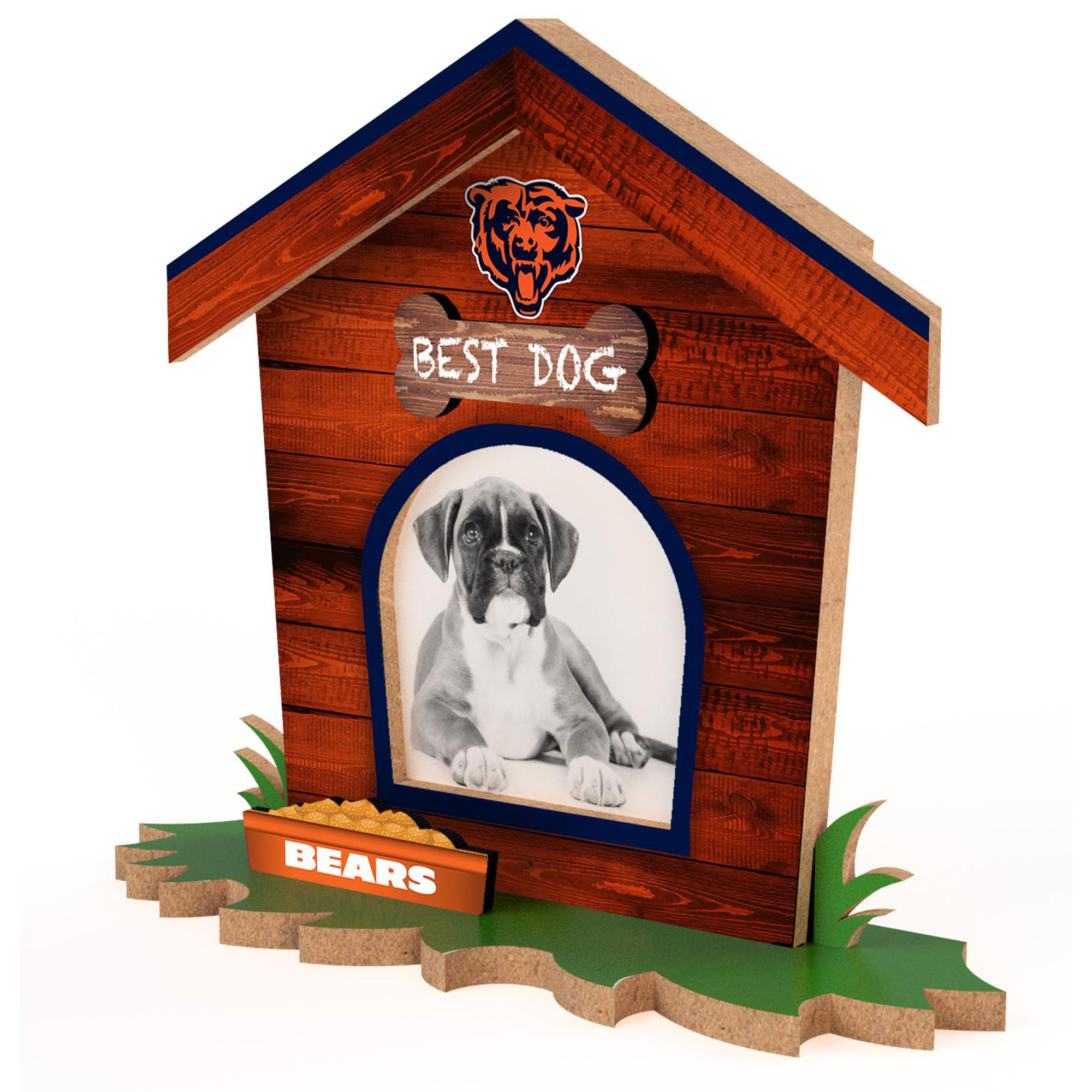 Chicago Bears Dog House Photo Frame