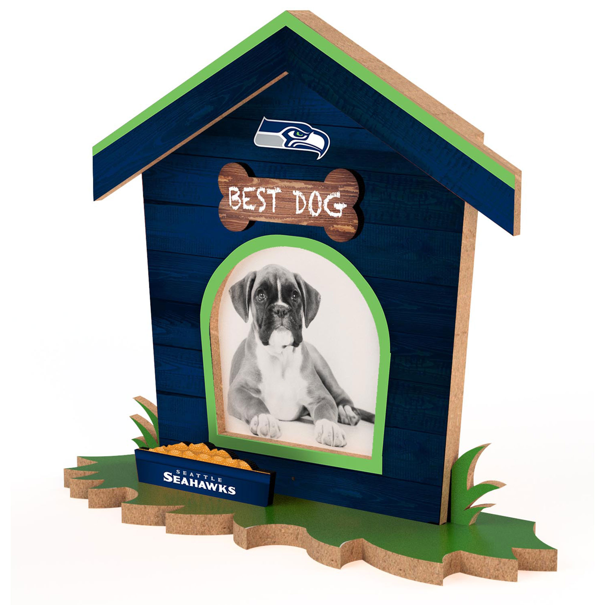 Seattle Seahawks Dog House Photo Frame