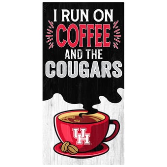 Houston Cougars 6" x 12" Coffee Wall Art
