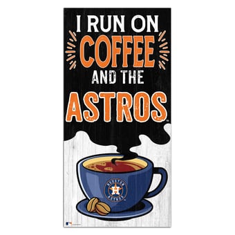 Houston Astros 6" x 12" Coffee Wall Art