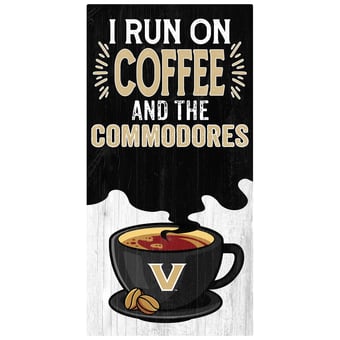 Vanderbilt Commodores 6" x 12" Coffee Wall Art