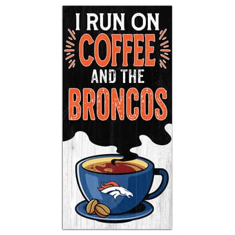 Denver Broncos 6" x 12" Coffee Wall Art
