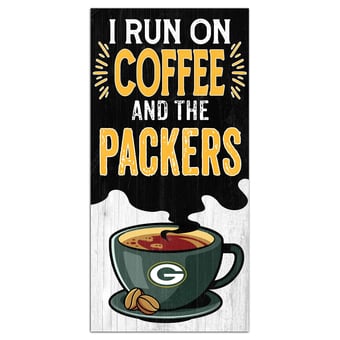 Green Bay Packers 6" x 12" Coffee Wall Art