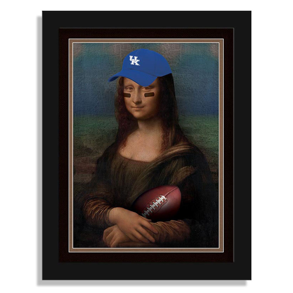 Kentucky Wildcats 12" x 16" Mona Lisa Fan Framed Fine Art Print