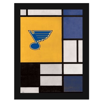 St. Louis Blues 12" x 16" Team Composition Framed Fine Art Print