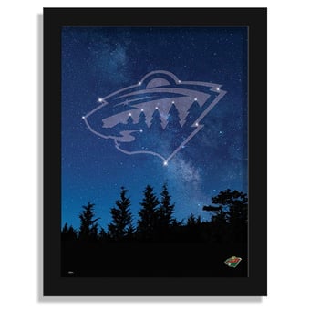 Minnesota Wild 12" x 16" In The Stars Framed Art Print