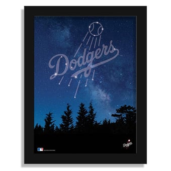 Los Angeles Dodgers 12" x 16" In The Stars Framed Art Print