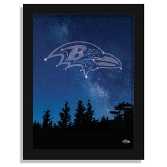 Baltimore Ravens 12" x 16" In The Stars Framed Art Print