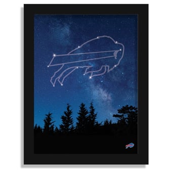 Buffalo Bills 12" x 16" In The Stars Framed Art Print