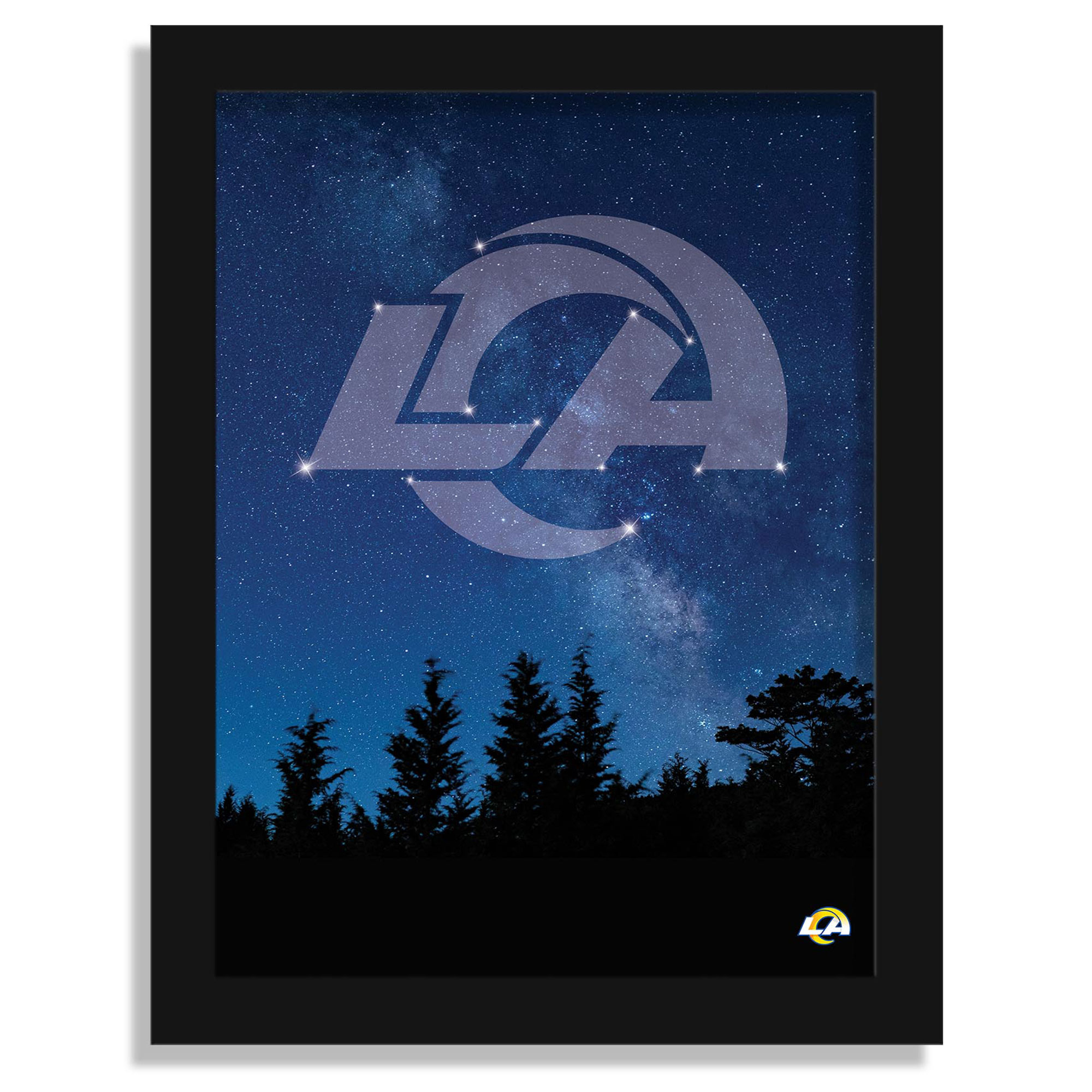 Los Angeles Rams 12" x 16" In The Stars Framed Art Print