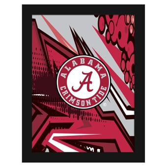 Alabama Crimson Tide 12" x 16" Team Comic Framed Art Print