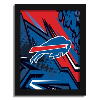 Buffalo Bills 12" x 16" Team Comic Framed Art Print