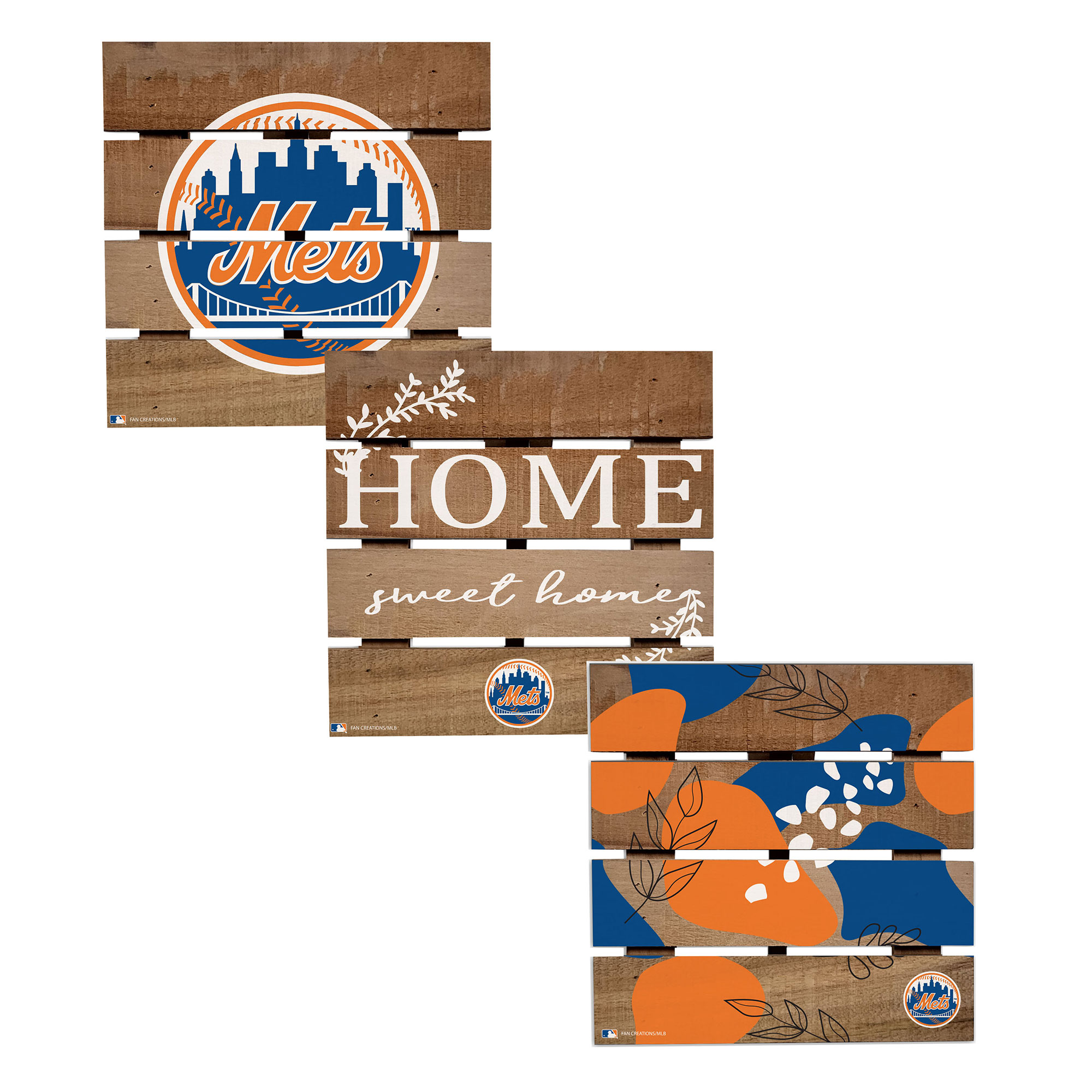 New York Mets Four-Piece Hot Plate Set New York Mets Four-Piece Hot Plate Set