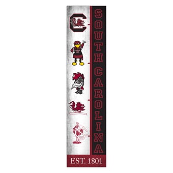 South Carolina Gamecocks 6" x 24" Progression Wood Sign