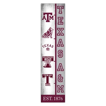Texas A&M Aggies 6" x 24" Progression Wood Sign