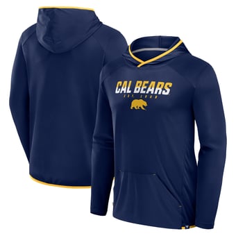 Men's Fanatics Navy/Gold Cal Bears Transitional Pullover Hooded T-Shirt
