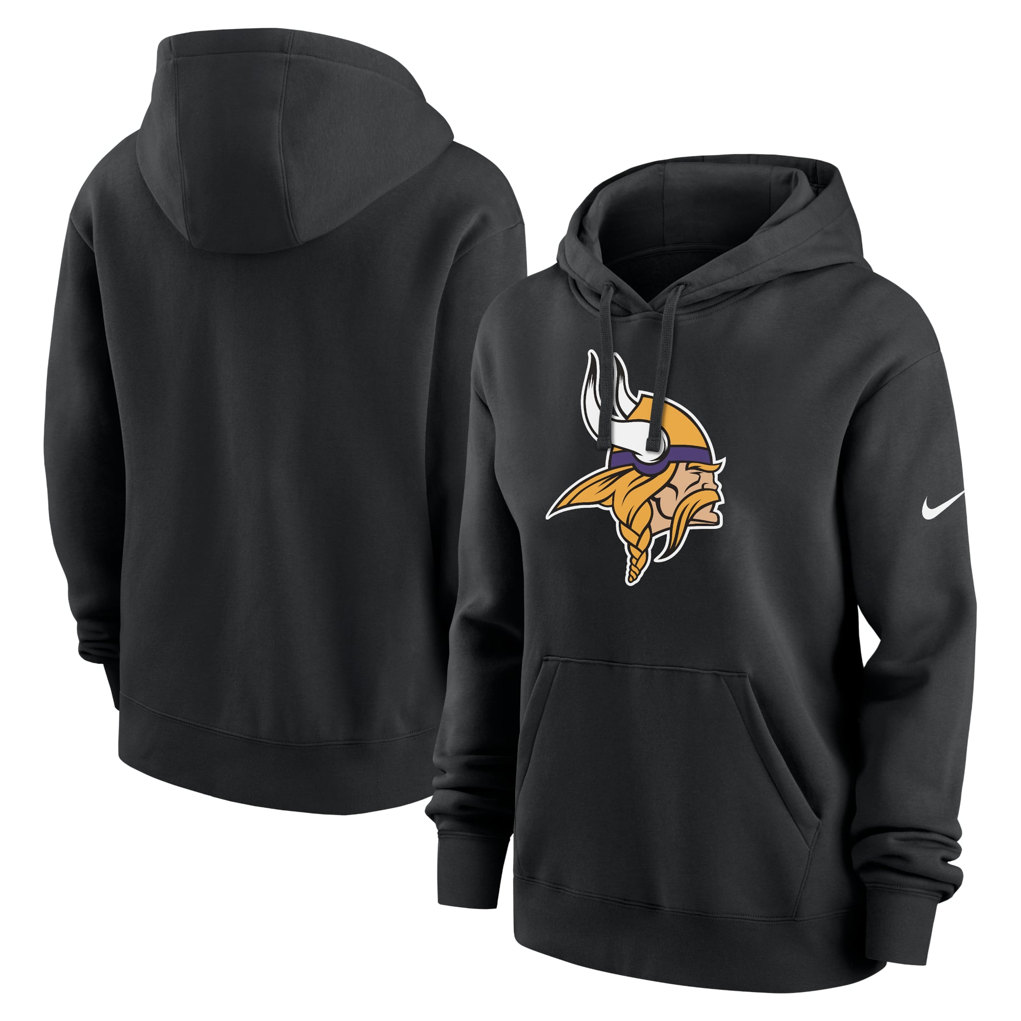 Women's Nike Black Minnesota Vikings Club Fleece Hoodie