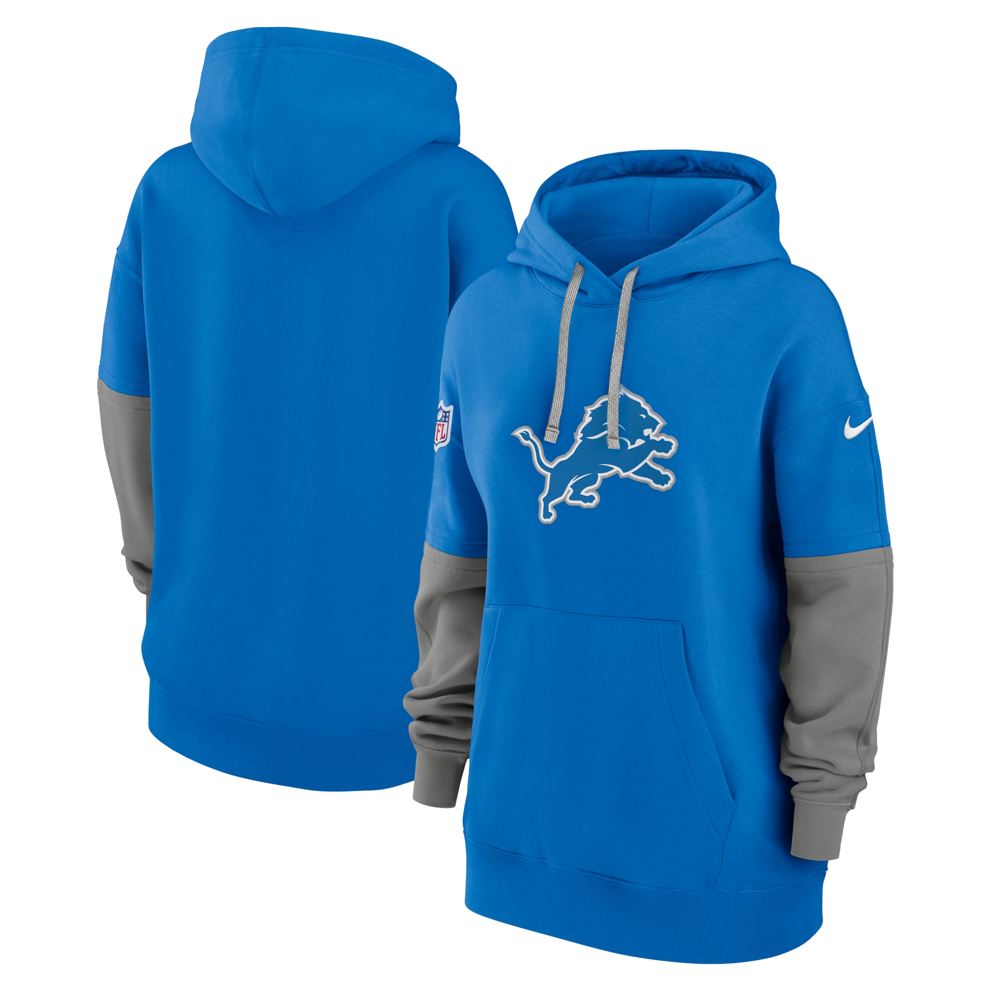 Women's Nike Blue Detroit Lions Sideline Essential Hoodie