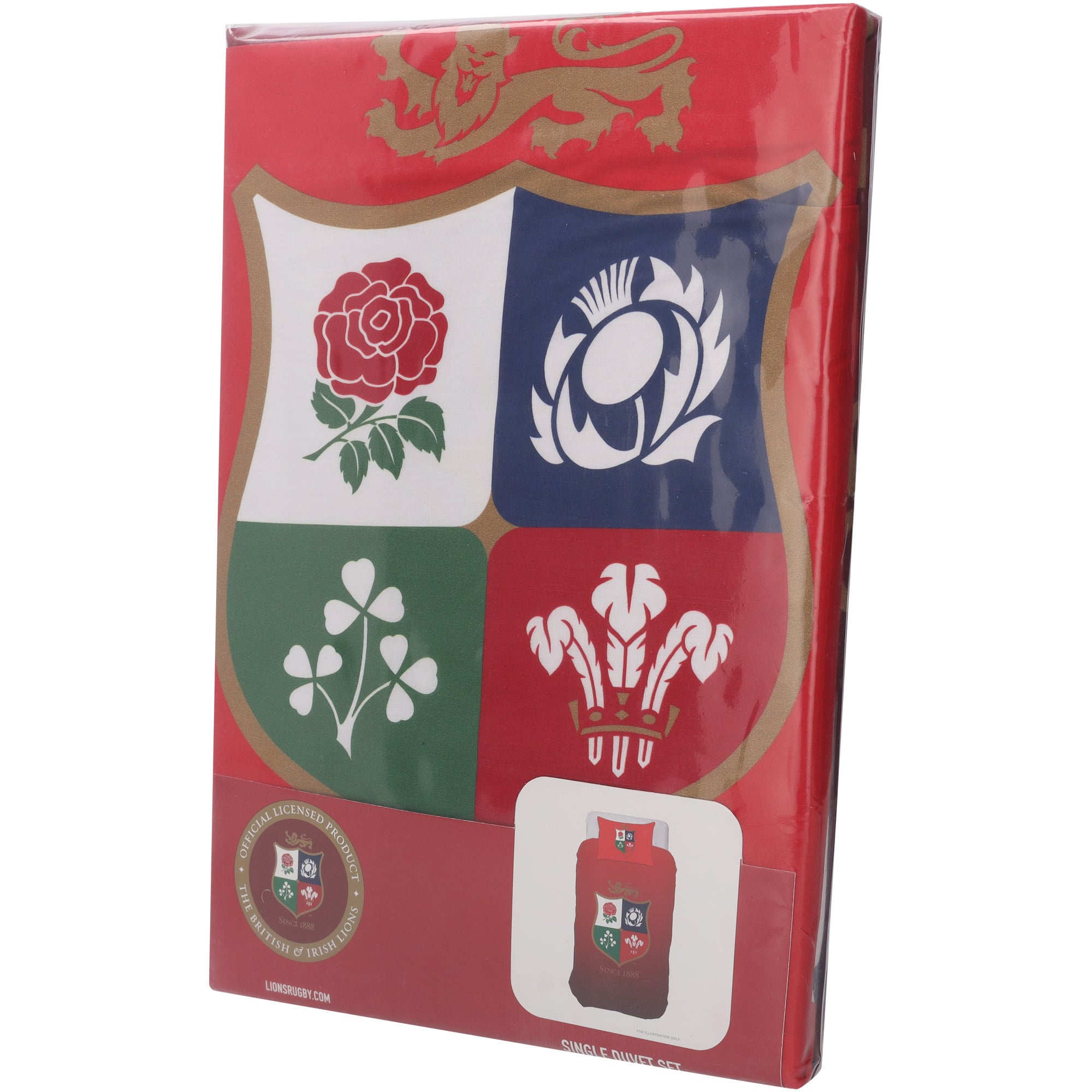 Ensemble de couette simple Lions britanniques et irlandais