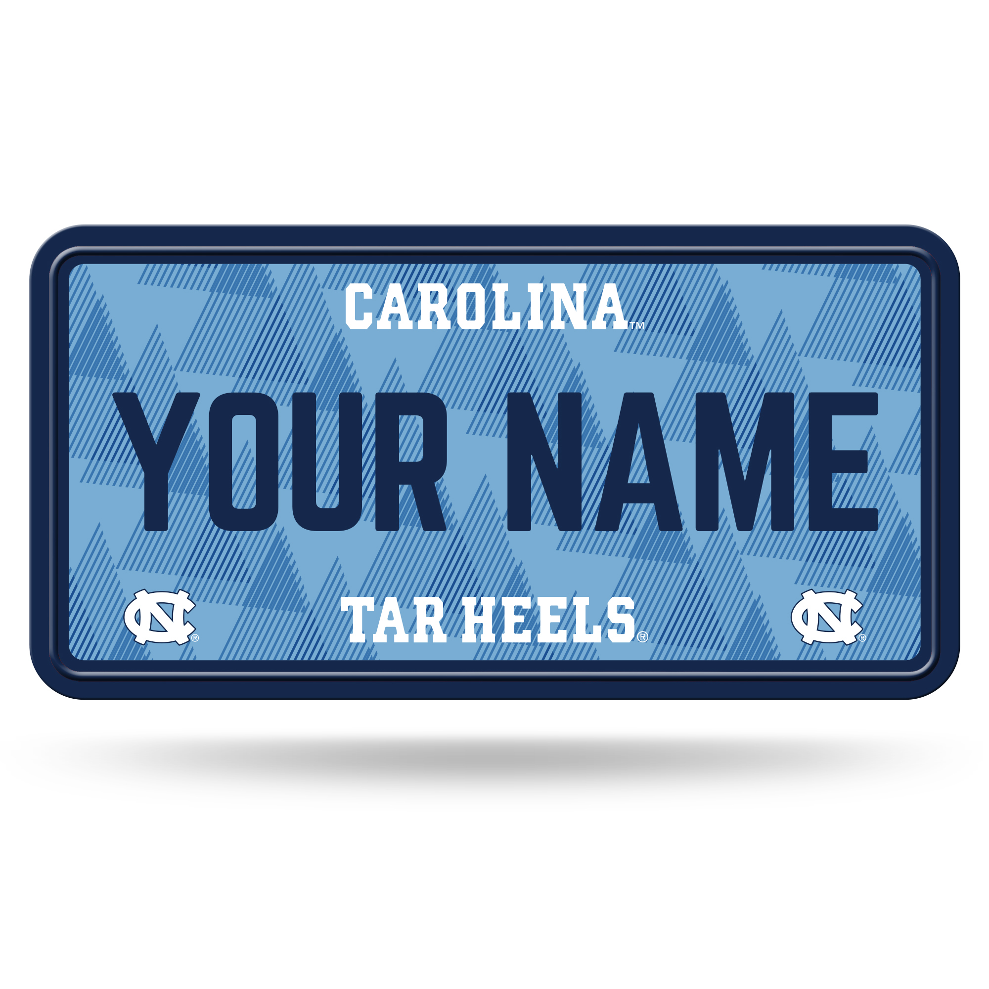 North Carolina Tar Heels 6" x 12" Personalized License Plate