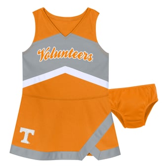 Girls Preschool Outerstuff Tennessee Orange Tennessee Volunteers Two-Piece Cheer Captain Jumper Dress & Bloomers Set
