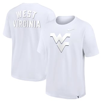 Men's Nike White West Virginia Mountaineers Statement 2-Hit Max90 T-Shirt
