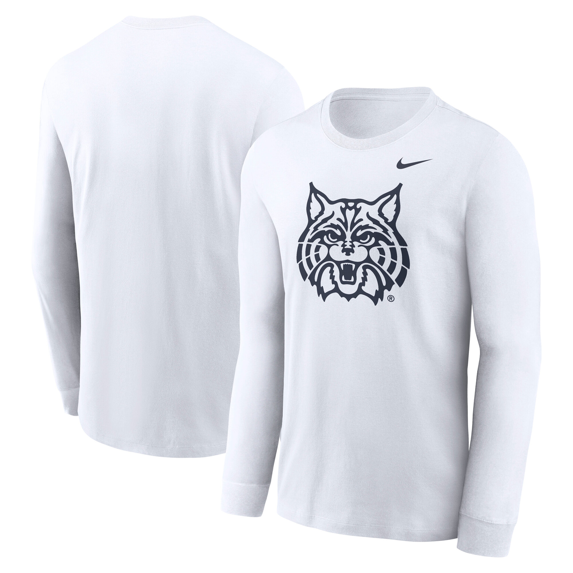 Men's Nike White Arizona Wildcats Alternate Logo Long Sleeve T-Shirt