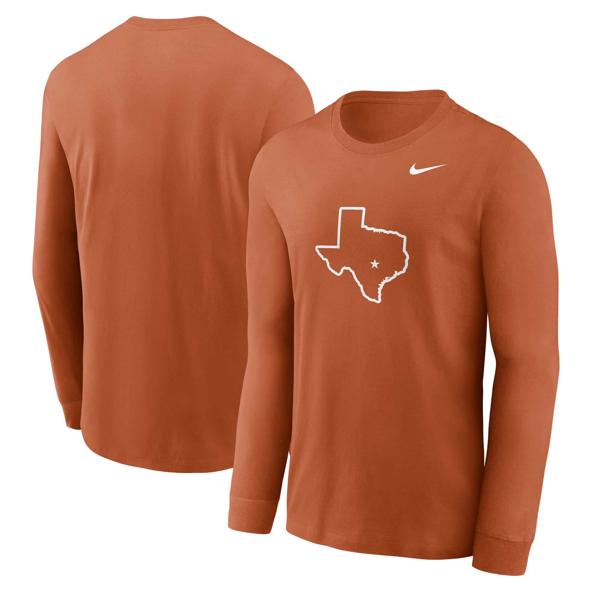 Men's Nike Texas Orange Texas Longhorns Alternate Logo Long Sleeve T-Shirt
