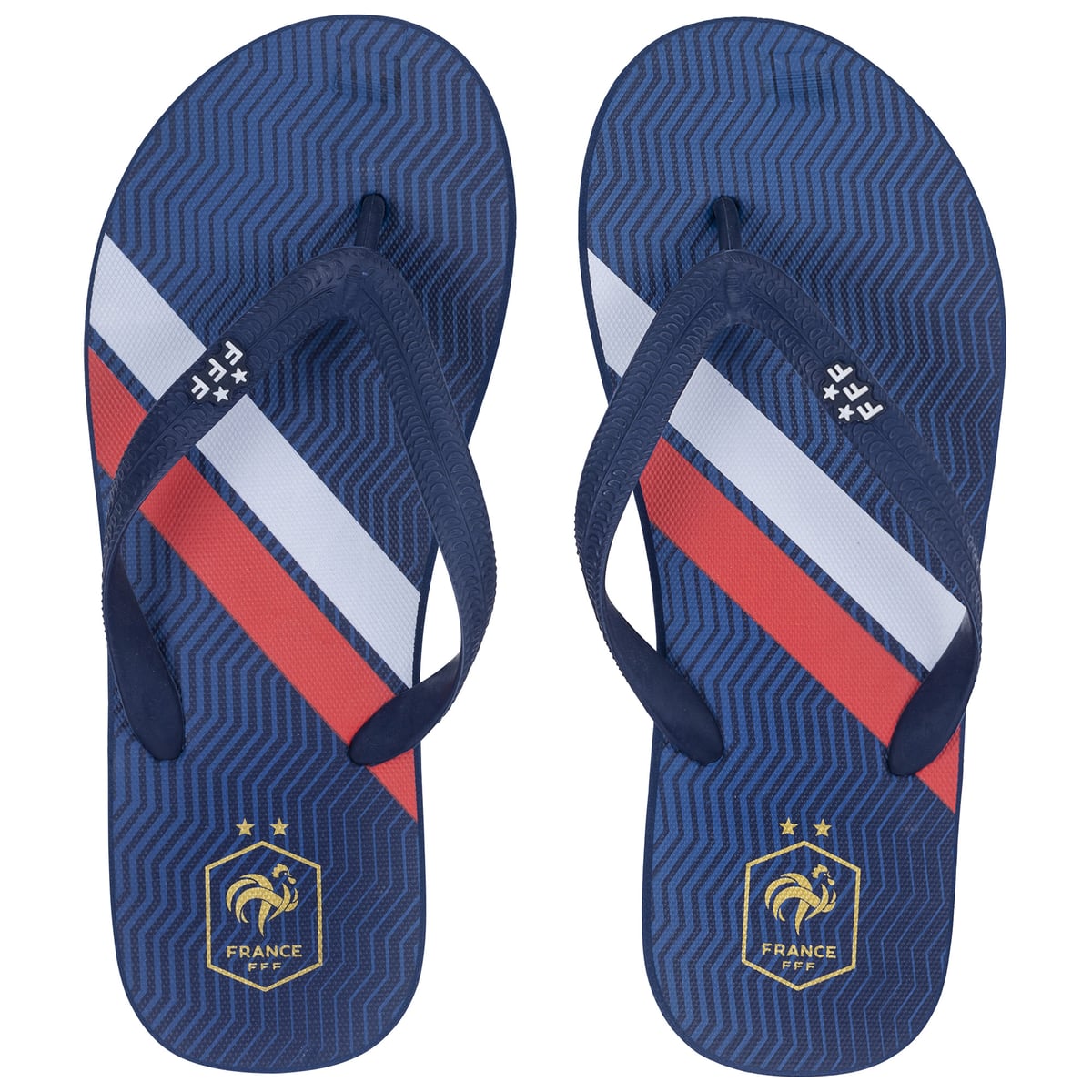 Tongs France Stripe - Marine - Unisexe