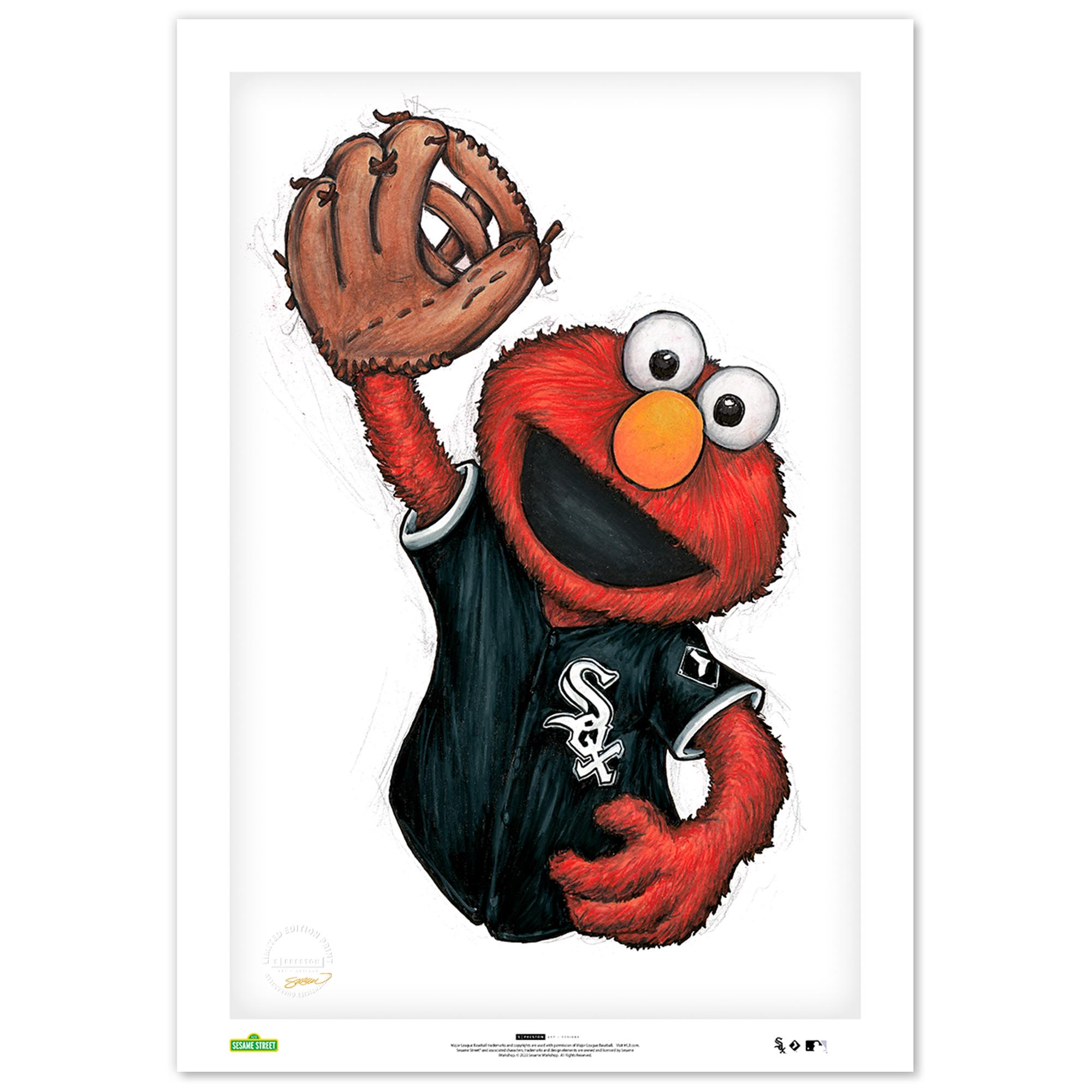 Chicago White Sox 24" x 36" Sesame Street Limited Edition Fine Art Print