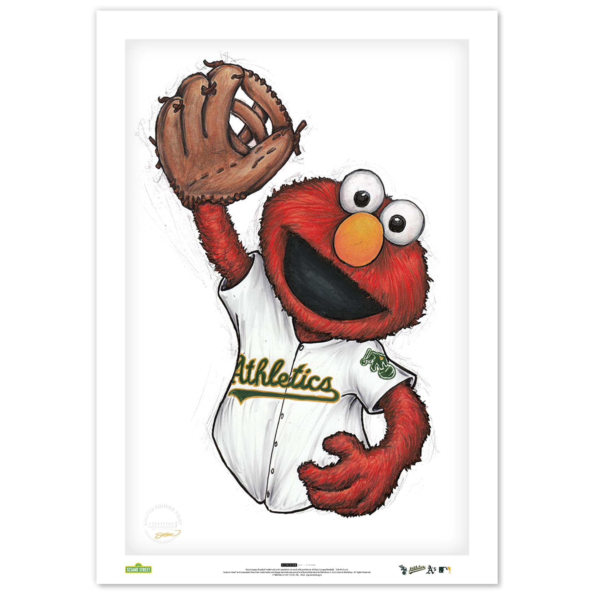 Athletics 24" x 36" Sesame Street Limited Edition Fine Art Print