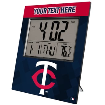 Keyscaper Minnesota Twins Personalized Digital Desk Clock