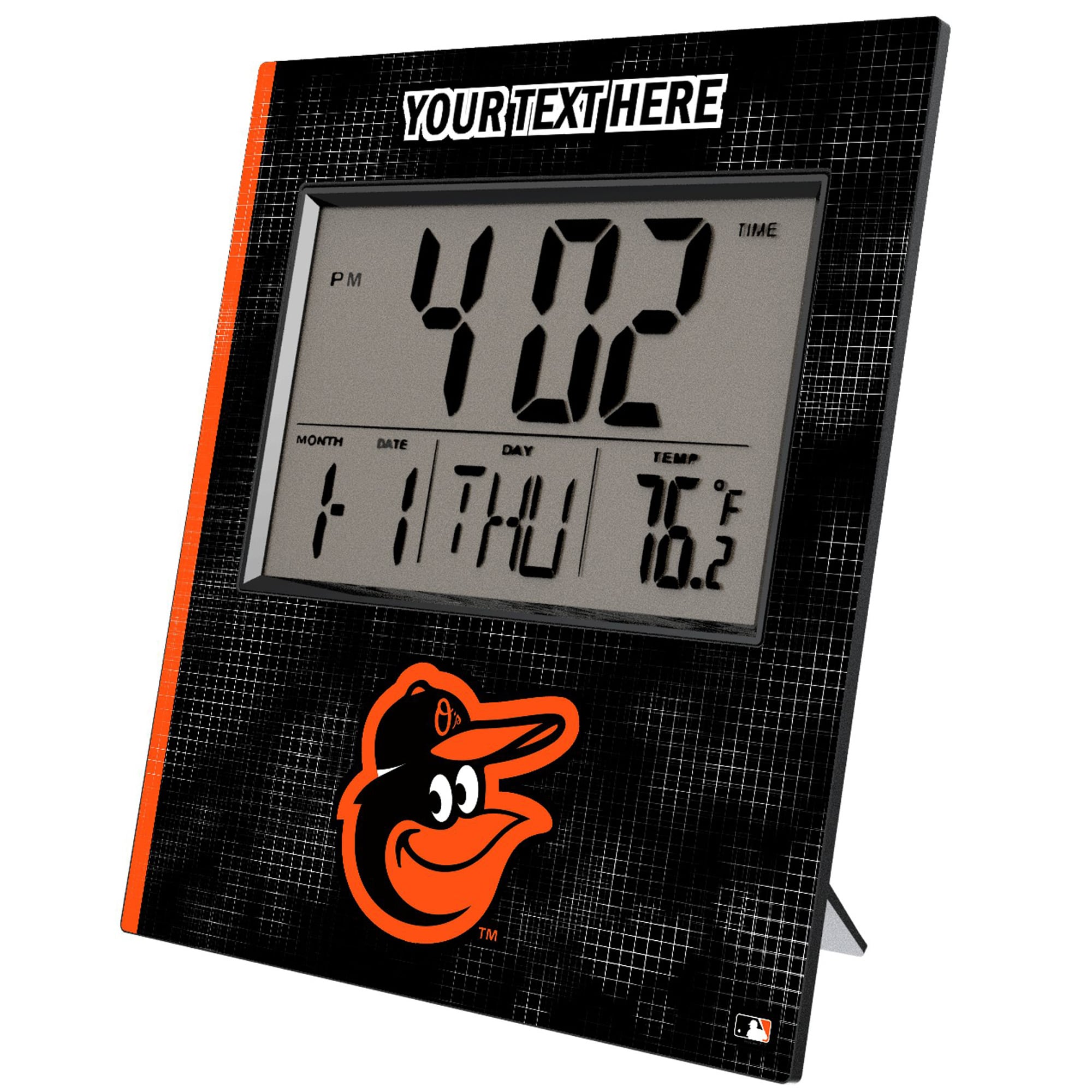 Keyscaper Baltimore Orioles Personalized Digital Desk Clock