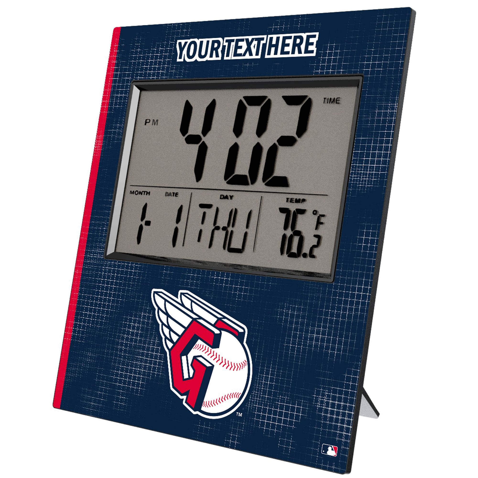 Keyscaper Cleveland Guardians Personalized Digital Desk Clock