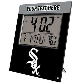 Keyscaper Chicago White Sox Personalized Digital Desk Clock