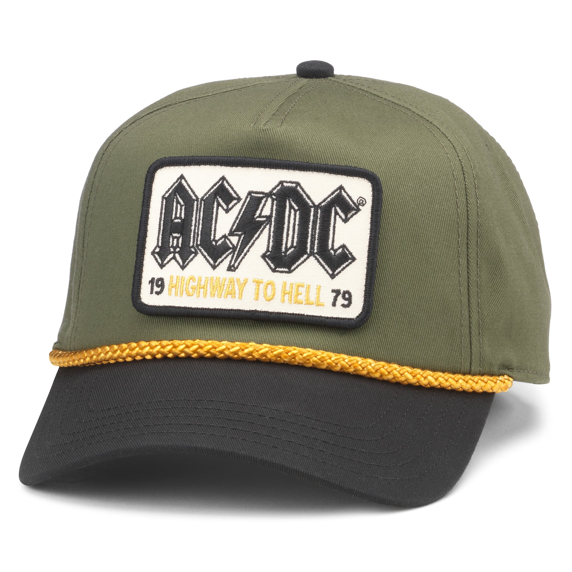 Men's American Needle Green/Black AC/DC Roscoe Adjustable Hat