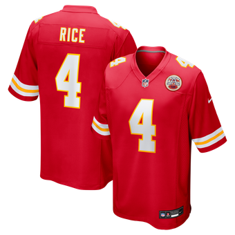 Men's Nike Rashee Rice  Red Kansas City Chiefs  Game Jersey