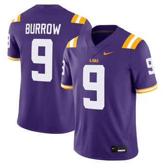 Men's Nike Joe Burrow Purple LSU Tigers Alumni Game Jersey