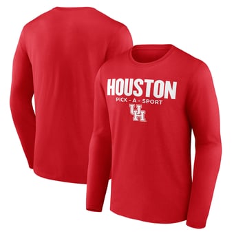 Men's Houston Cougars Authentic Pick-A-Sport Long Sleeve T-Shirt