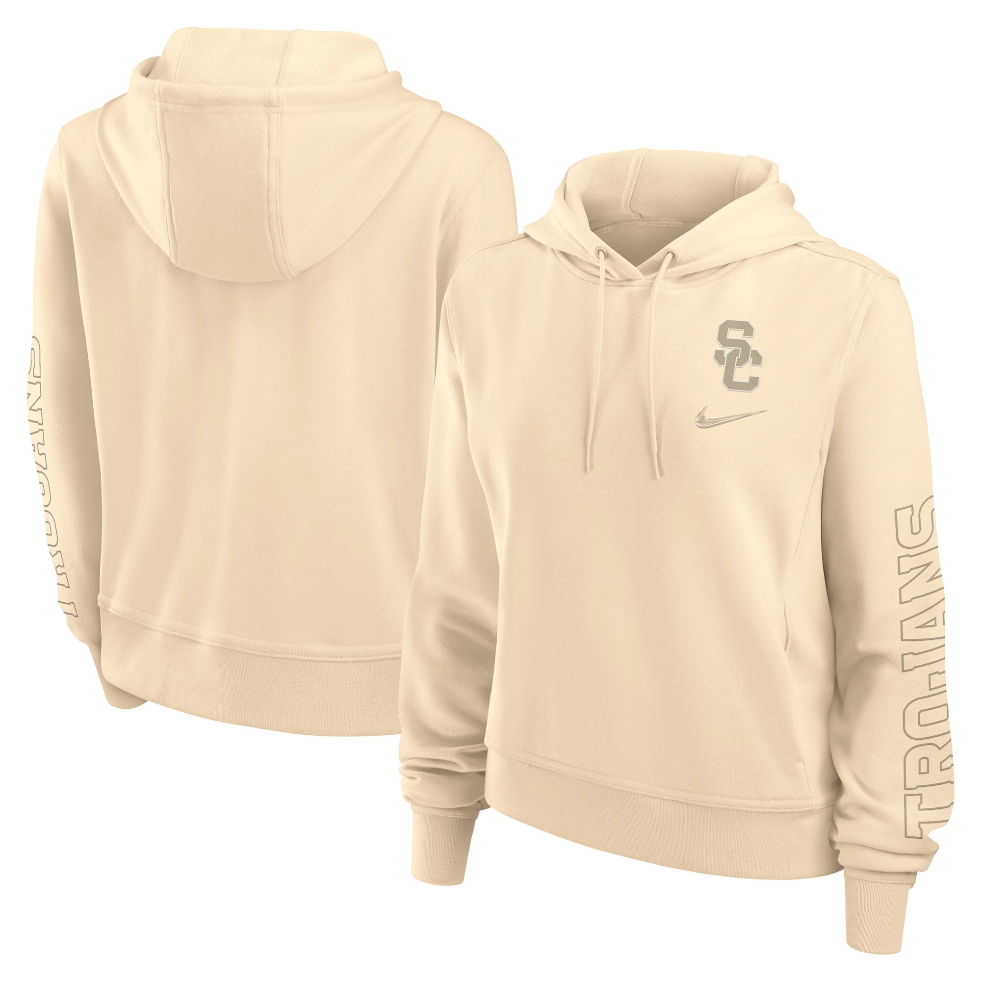 Women's Nike Tan USC Trojans One Pullover Hoodie