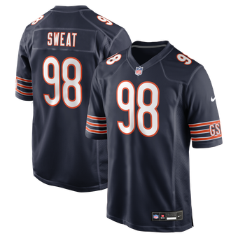 Men's Nike Montez Sweat Navy Chicago Bears Game Jersey