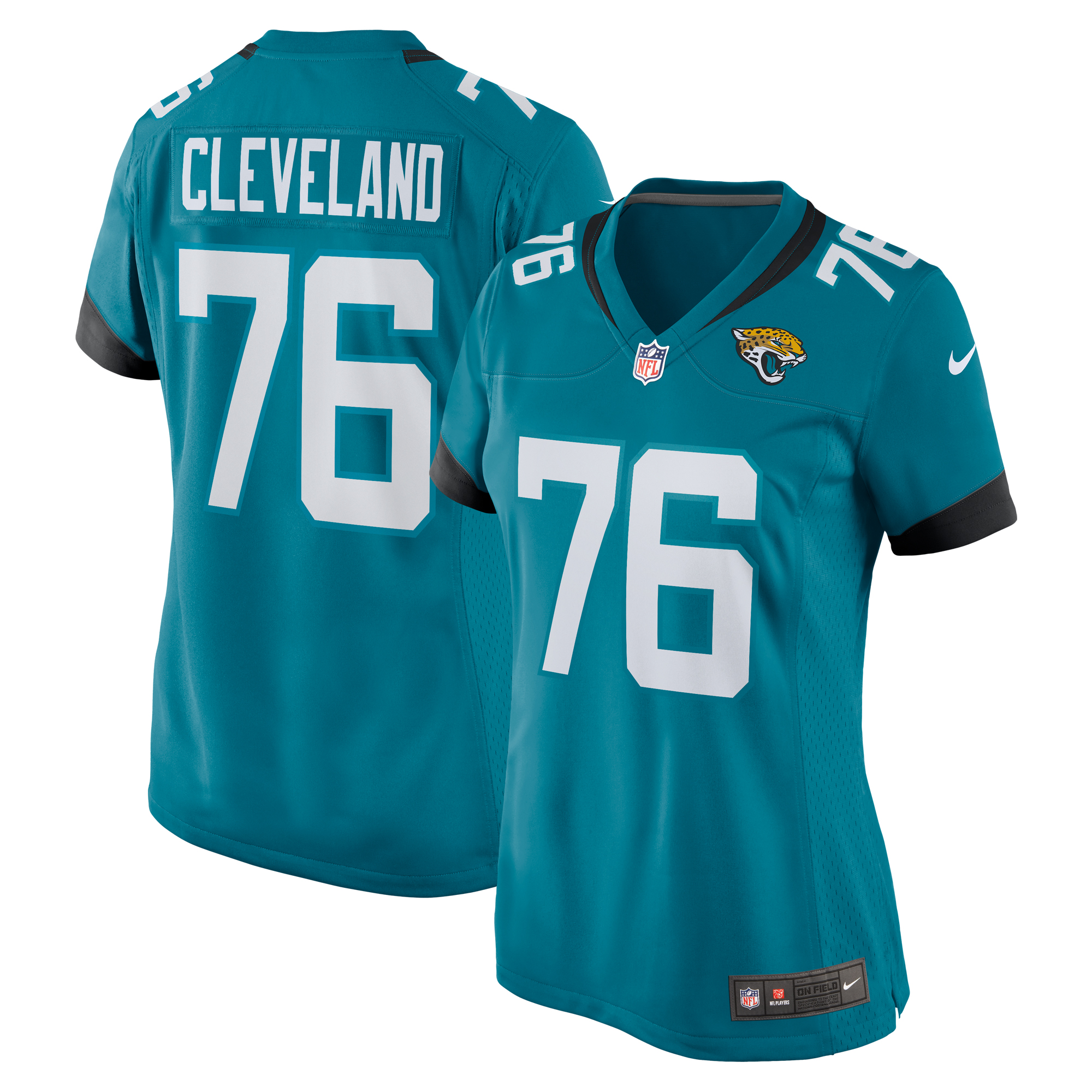 Women's Nike Ezra Cleveland Teal Jacksonville Jaguars Game Jersey