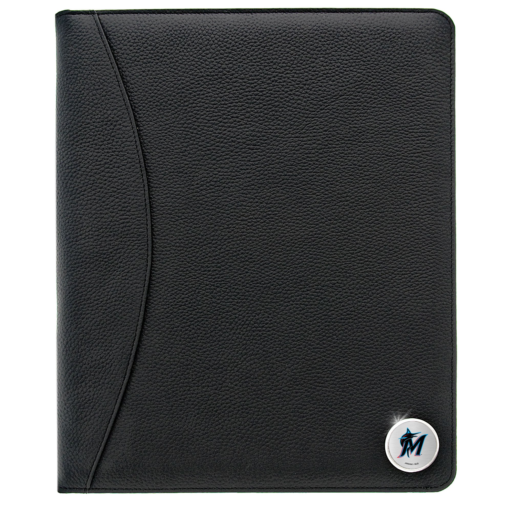 Miami Marlins Zippered Leather Portfolio