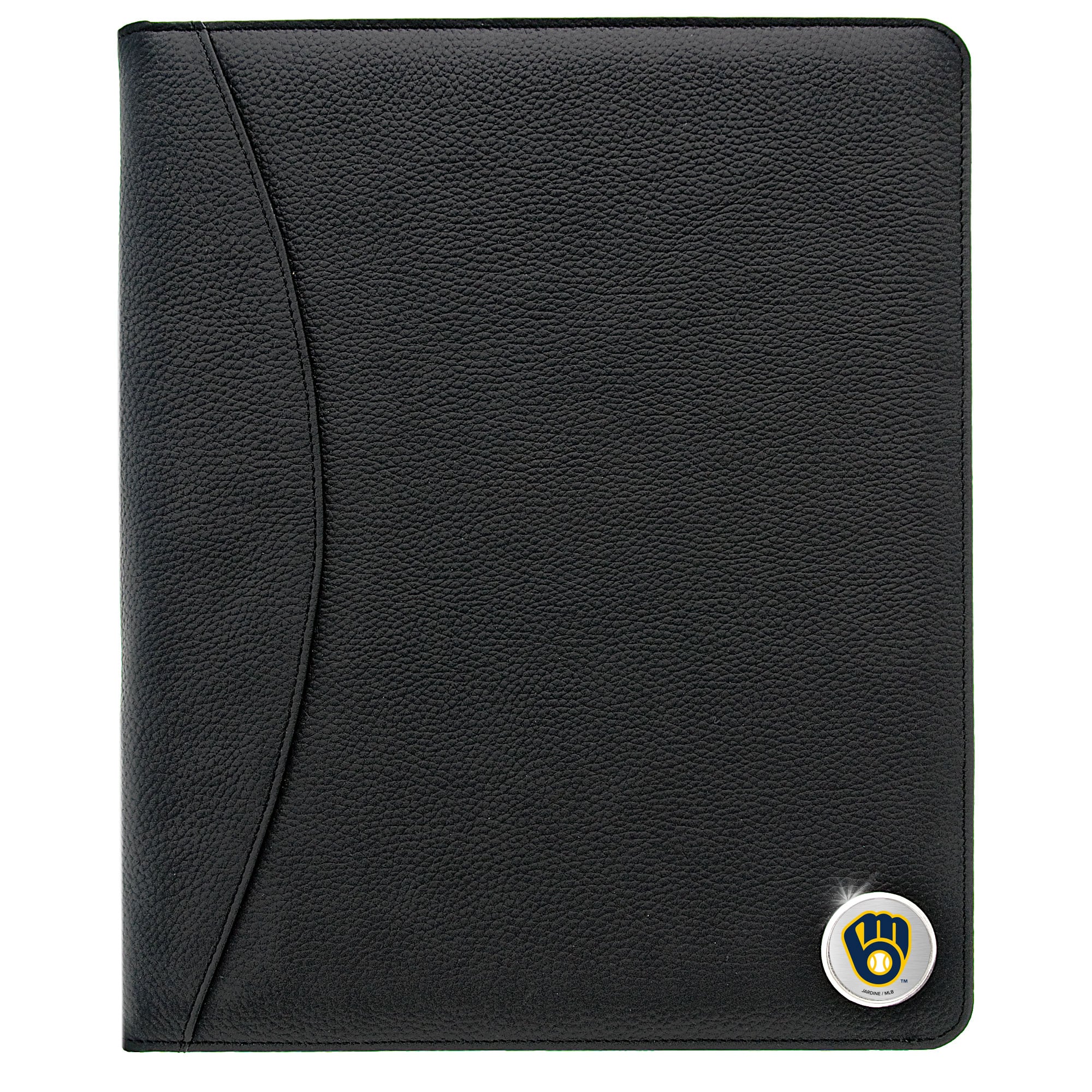 Milwaukee Brewers Zippered Leather Portfolio